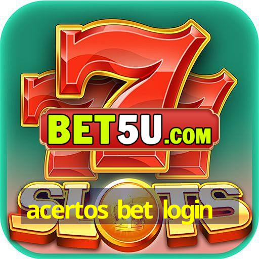 acertos bet login