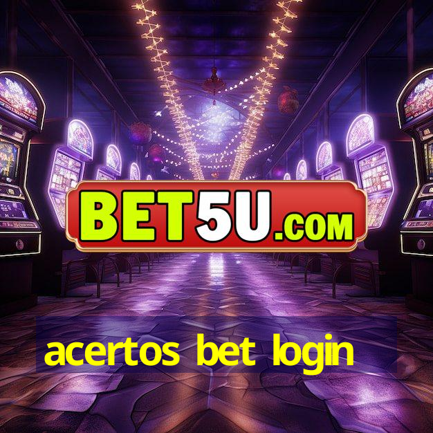 acertos bet login