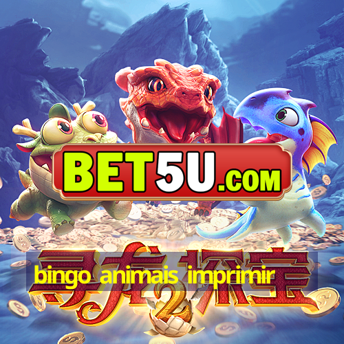 bingo animais imprimir