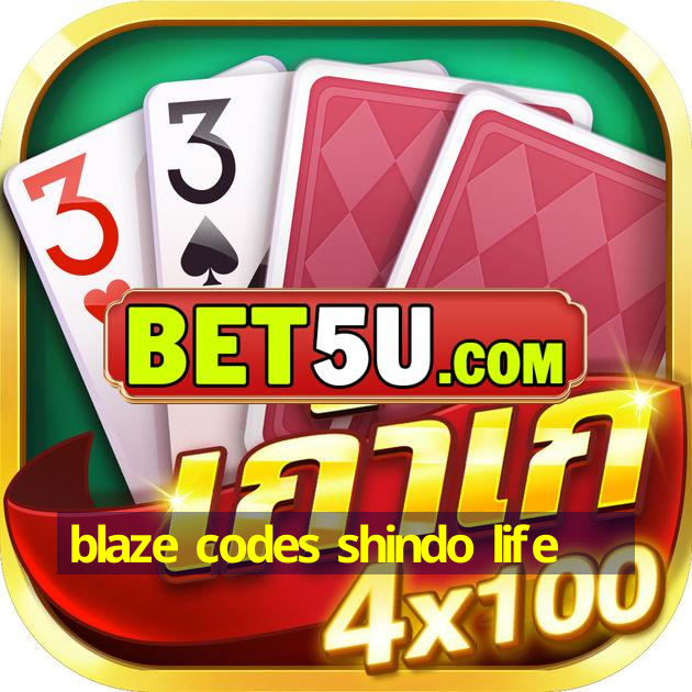 blaze codes shindo life