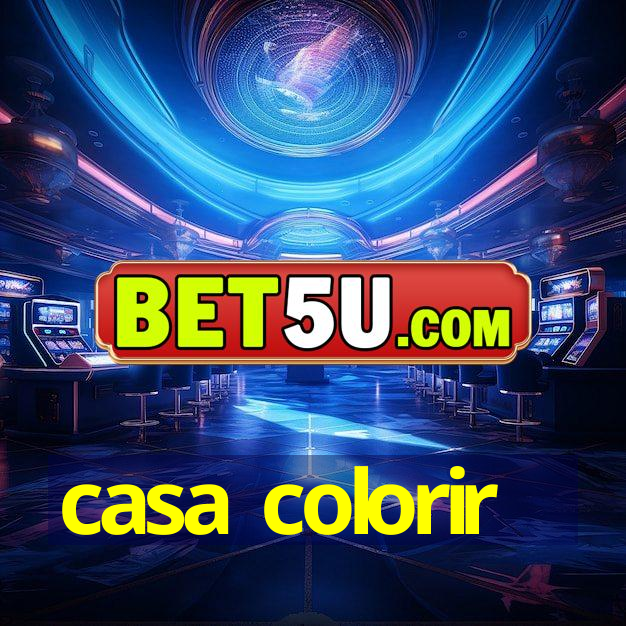 casa colorir