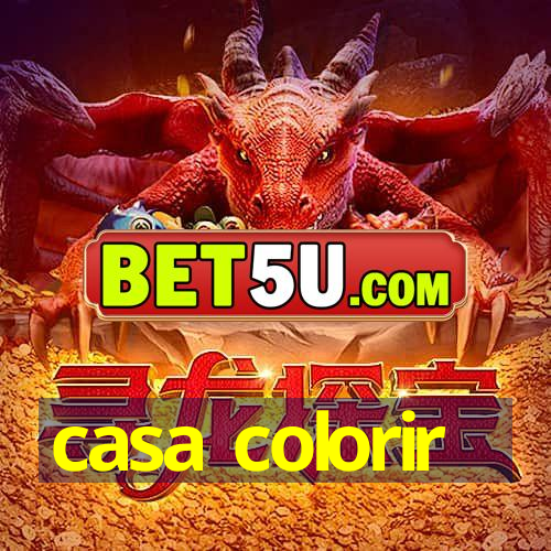 casa colorir