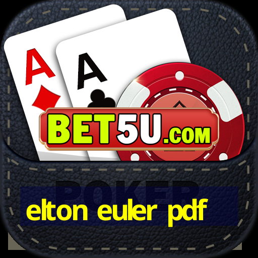 elton euler pdf