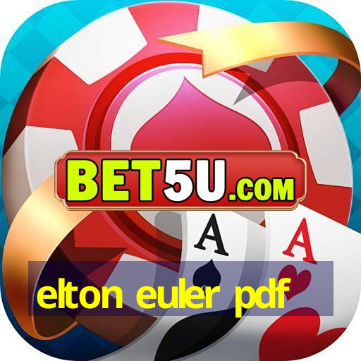 elton euler pdf