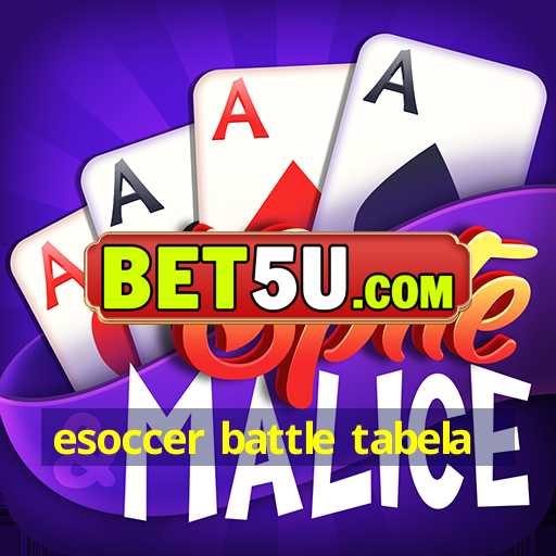 esoccer battle tabela