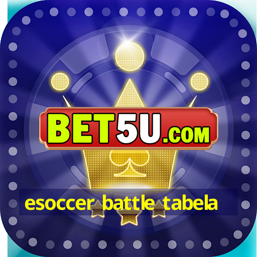 esoccer battle tabela