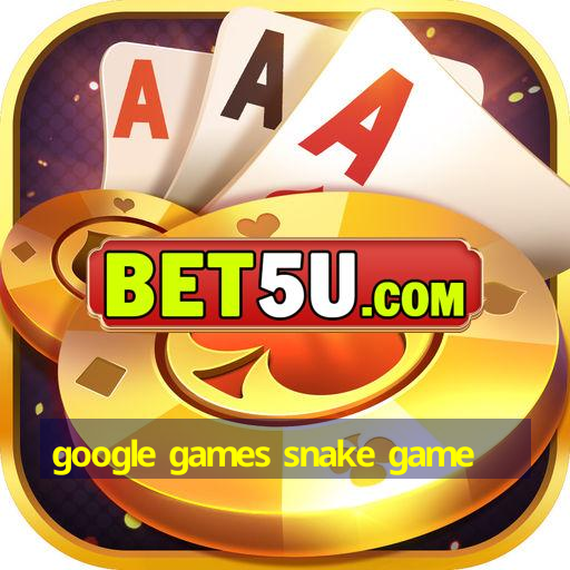 google games snake game