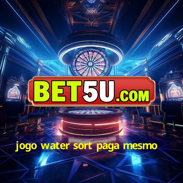 jogo water sort paga mesmo