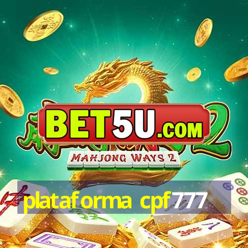 plataforma cpf777