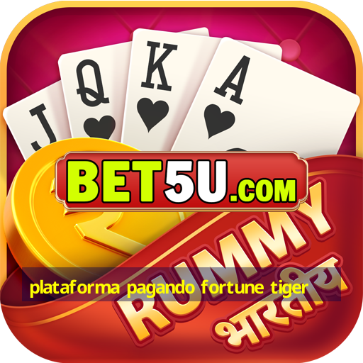 plataforma pagando fortune tiger