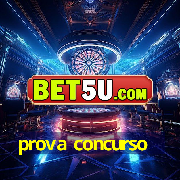 prova concurso