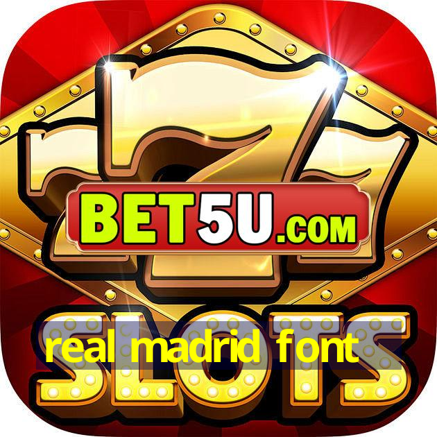 real madrid font