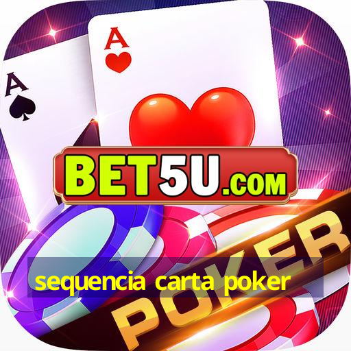 sequencia carta poker