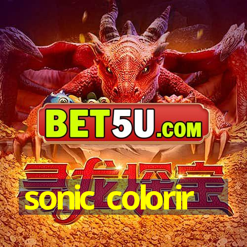 sonic colorir