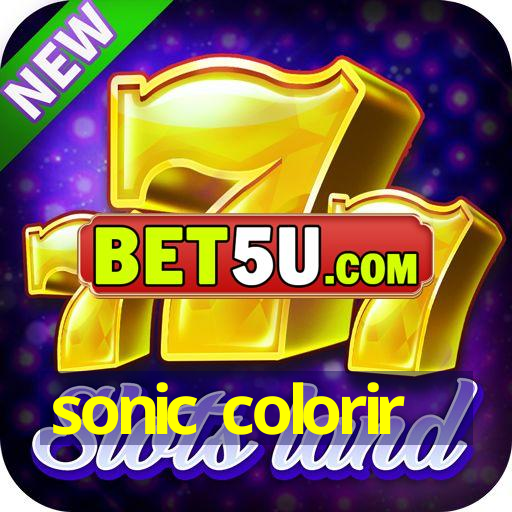 sonic colorir