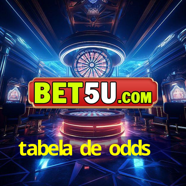 tabela de odds