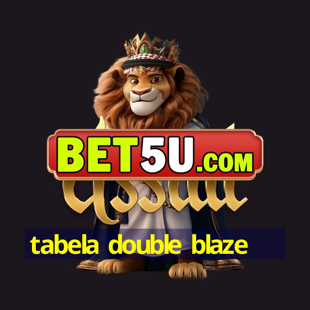 tabela double blaze