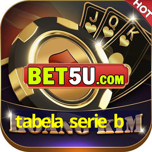 tabela serie b