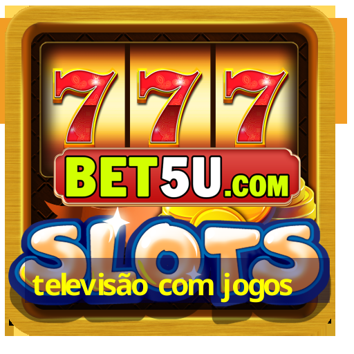 televisão com jogos