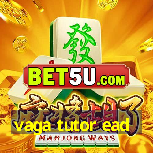 vaga tutor ead